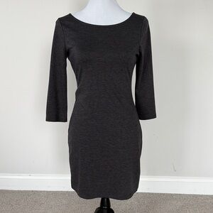 Old Navy Dark Gray Long Sleeve Dress Sz XS